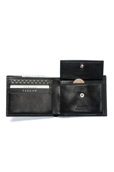 Tergan Men's Black Leather Wallet