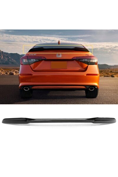 Carmind Honda Civic Bagaj Üstü Rs Spoiler Piano Black 2022-