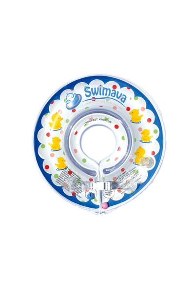 SWIMAVA Erkek Çocuk Mavi Boyun Simidi Koyu Mavi - 5.5-13 Kg /