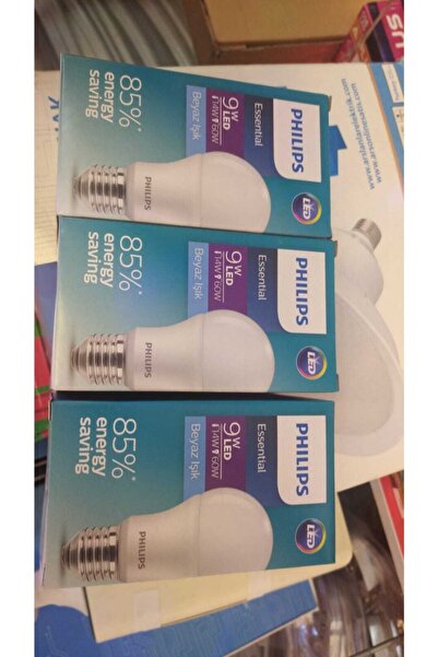 Philips 9watt Led Ampul ( 3 Adet(