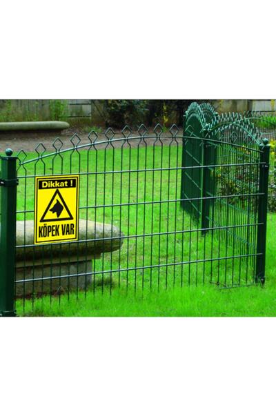 İzmir Serigrafi Dikkat Köpek Var 3mm Dekota Uyarı Levhası 17,5 X 25 Cm
