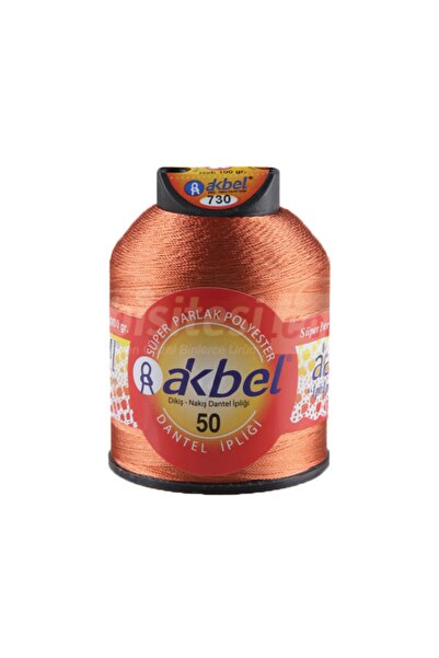 Akbel İplik Dantel, Oya Ve Panç Iplikleri - No 50 - 100 gr - 730 Bakır