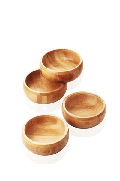 BALSA Bamboo Round 24-Piece Snack Bowl
