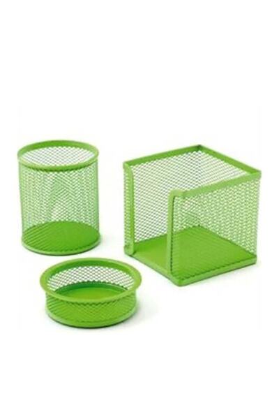 Cassa Wire Pen Holder Paper Clip & Paper Holder Green 8915