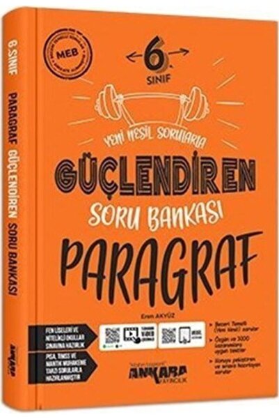 kitabın başkenti ankara yayıncılık 6. Sınıf Güçlendiren Paragraf Soru Bankası