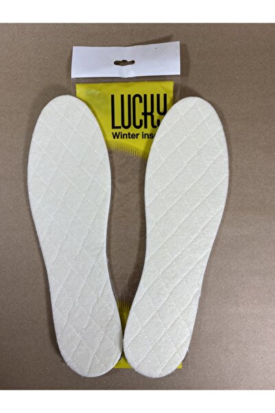LUCKY Termal Folyolu Hakiki Yün Tabanlık Kış Ayakkabı Tabanlığı 33-45