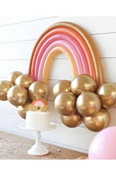 Öztürkpartievi Gökkuşağı Krom Sosis Balon Balon Pompası