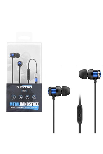 Subzero Kablolu Kulak Içi Kulaklık - Metal Başlık - Yüksek Kalite - Mikrofonlu - Ep84
