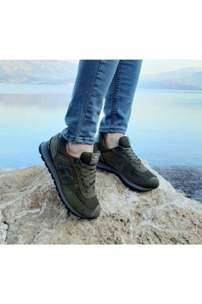 Hammer Jack 19250 حذاء رياضي نسائي كاجوال من الجلد الطبيعي، حذاء رياضي بنعل سميك للجنسين