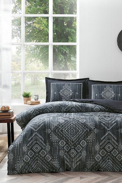 Özdilek Single Duvet Cover Set Boucle Gray