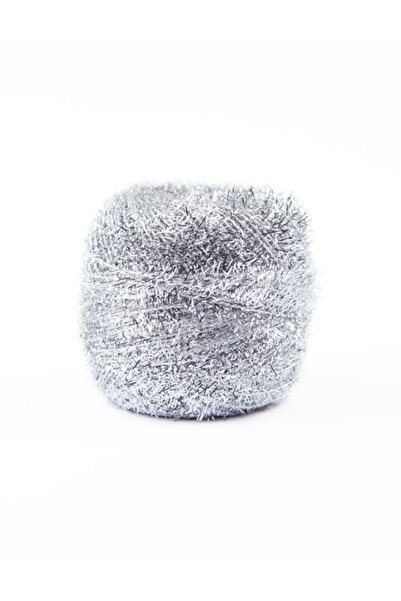 Hobisitesi 25 γραμμάρια Ασημένια Glitter Pırıl Κεντητικά νήματα - Νήματα για παντζάκια/παντζάκια