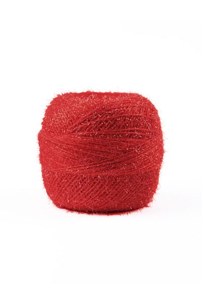 Hobisitesi Pırıl Glitter Hand Embroidery Threads - Ponch/punch Threads - 25 gr - 265 Coral Red