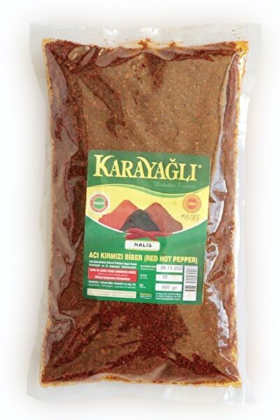 Karayağlı (500 GR) Birinci 1. Kalite Maraş Doğal Acı Halis Saf Yaprak Pul Biber Baharat