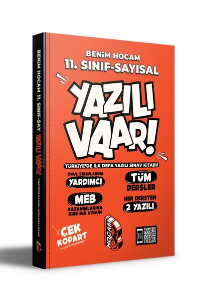 Yıldırım Kitap Benim Hocam 11. Sınıf Sayısal Yazılı Var 2022 Güncel