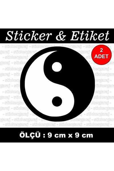 auto ملصق Ying Yang - ملصق متوافق مع الكمبيوتر المحمول الزجاجي لخوذة الدراجة ...