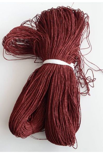 Aker Hediyelik Χάρτινο σχοινί Kraft Models Claret Red Paper Strings Χειροποίητο Υλικό