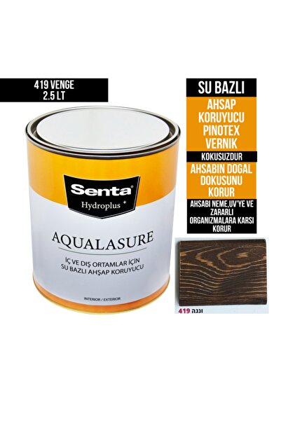 Genel Markalar Aqualasure Su Bazlı Ahşap Koruyucu Vernik 2.5 Lt 419 Venge
