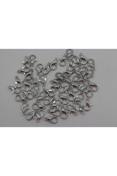 Hobimos 50 Adet 12x6 Mm Metal 502 Papağan Kilit, Takı Klipsi