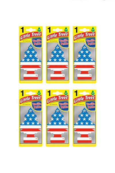 Little Trees Amerikan Bayrağı Oto Kokusu Vanilla Pride 6 Adet
