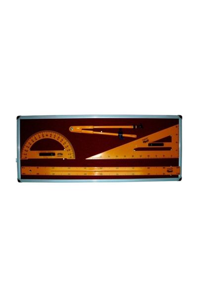 Panda Classroom Set Paneled Plastic Ruler Miter Protractor Jib