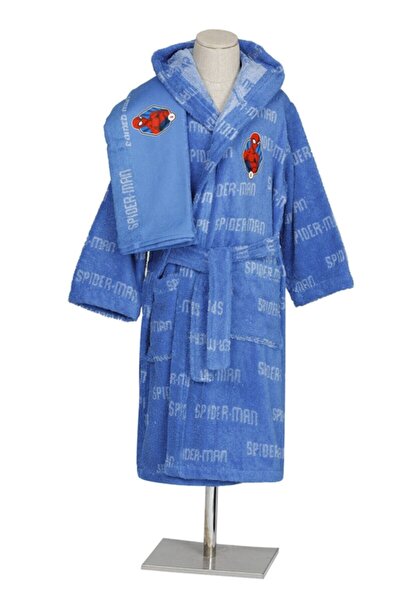 Özdilek Spiderman Frame Disney Lisanslı Çocuk Havlu Bornoz Seti 7/8 Yaş