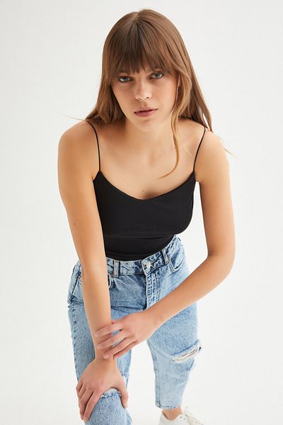 Açelya Okcu Tactel Strappy Body Suit