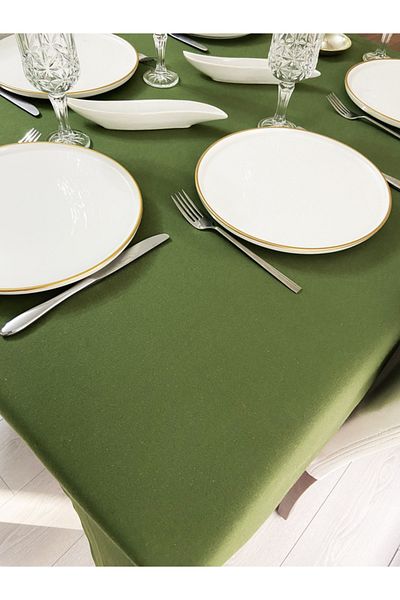 Zeren Home Față de masă fără griji rezistentă la lichide verde