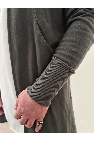 Boldy Ζακέτα με κουκούλα Long Fit Ανδρικό παλτό Ζακέτα Long Fit Ζακέτα με κουκούλα Longfit
