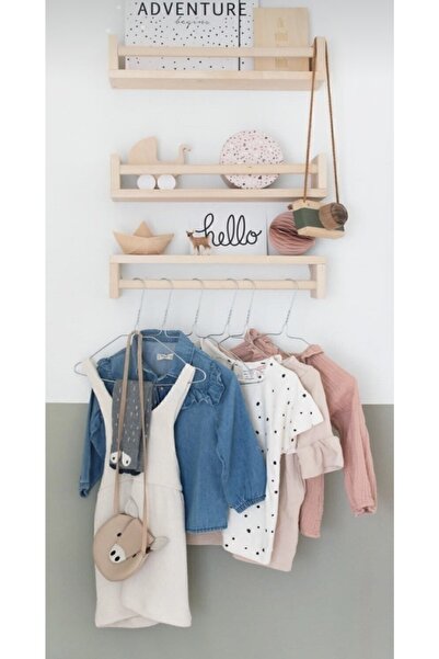 BİGWOODWORKERS Dekoratif Ahşap Çocuk Kitaplığı