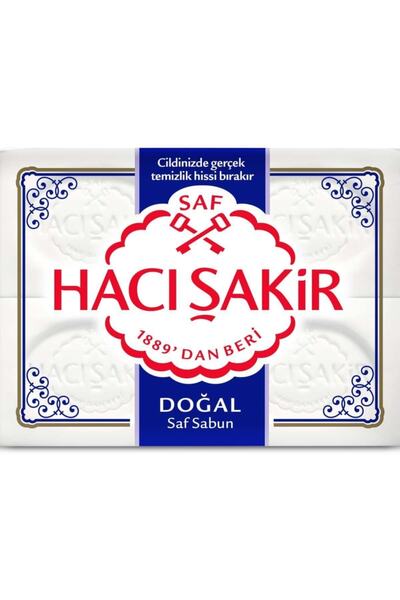 Hacı Şakir صابون حمام صلب طبيعي مكون من 4 قطع