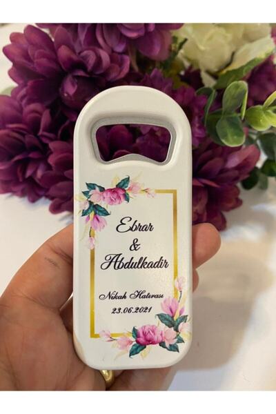Motif Aksesuar 30 Adet Düğün Nişan Söz Nikah Mevlüd Hediyesi - Hediyelik Magnet Açacak