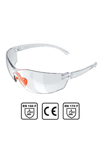 Baymax Work Safety Goggle Protective Siliconed Burr Glasses S1100 Transparent