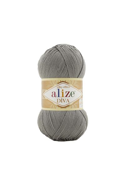 Alize Σχοινί πλεξίματος χειρός Diva 087 Charcoal Grey