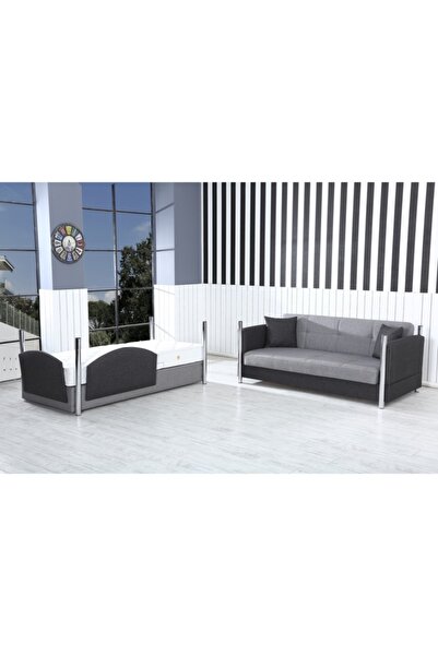 SHOW Ran-ka Ranza Kanepe Baza 3 Ürün Bir Arada Gri