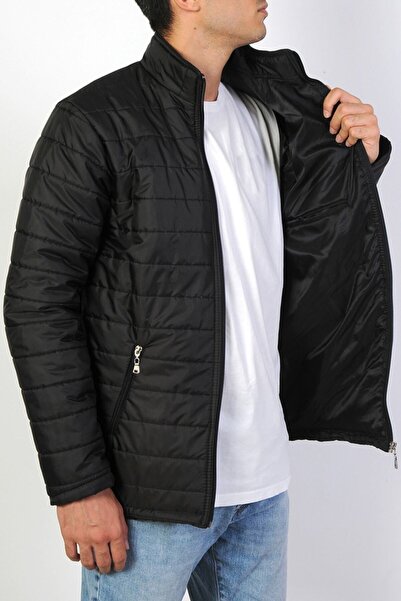 pumking Ανδρικό Μαύρο Σακάκι Ανοιξιάτικο Μπουφάν