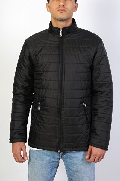 pumking Ανδρικό Μαύρο Σακάκι Ανοιξιάτικο Μπουφάν