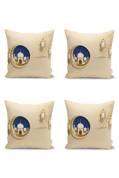 Realhomes Ramadan Lantern Crescent Set Alergăr și Huse de pernă cu imprimare digitală