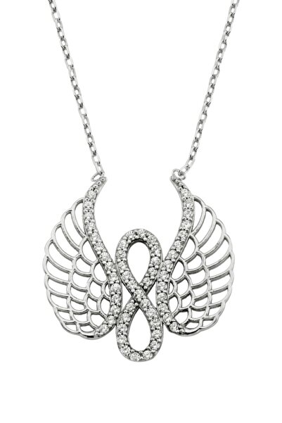Argentum Concept 925 Ayar Gümüş Melek Kanatlı Sonsuzluk Kolye - N045501