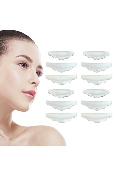 Beauty Silikon Kirpik Lifting Pedleri / Kokusuz Kirpik Perma Pedleri 10 Adet Pembe