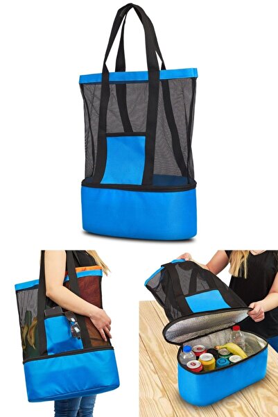 Ankaflex Kadın Plaj Çantası Deniz Çantaları Şeffaf Çanta Soğutucu Termos Term...