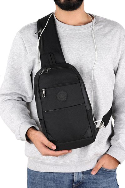 Strong Bag Strong Single Arm Chest and Backpack with Headphone Outlet, Crossbody Bag Tk02