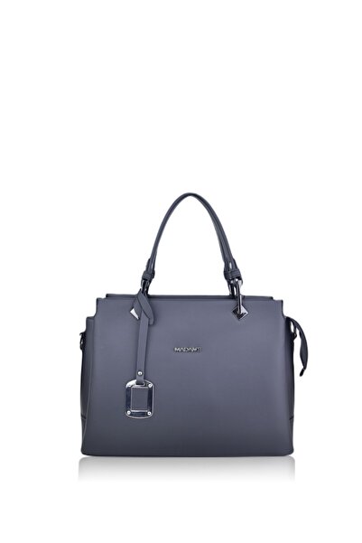 Madame Satin Black Plain Classic Women's Handbag
