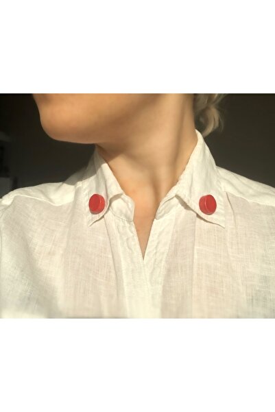 Volala Craft Point El Yapımı Seramik Yaka Pini Broş