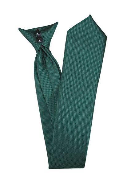 PROKRAVAT Dark Green Eyelet Clip Tie