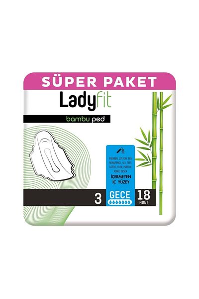 Baby Turco Ladyfit Bamboo Night - 18 Pieces Super Pad Product