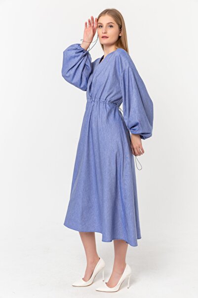 Swass Rochie midi cu decolteu dublu