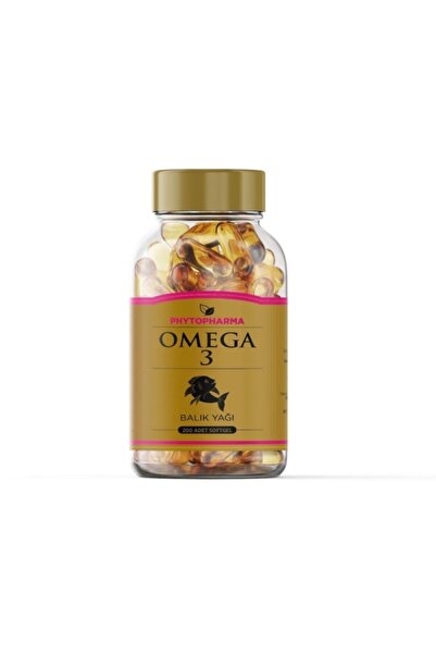 Phytofarma'dan Omega 3 Balık Yağı 670 Mg With Vitamin E  200 Adet Softgel