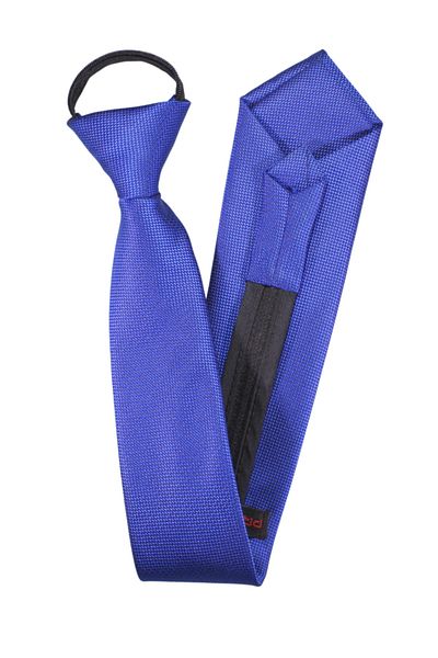 PROKRAVAT Saks Blue Eyelet Patterned Zippered Tie