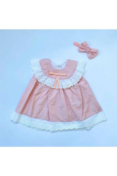 Alingo Baby Girl Summer Salmon Dress