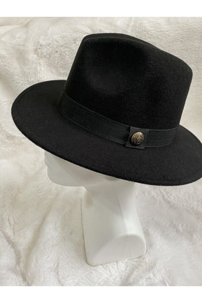 Brandy Fashion Black Fedora Hat